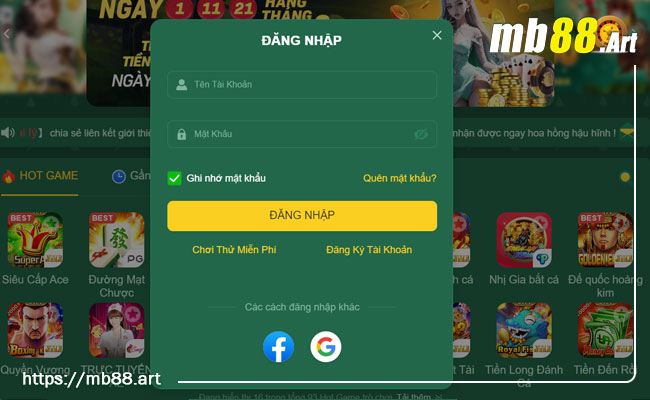 Hướng dẫn nạp tiền 2 dang nhap vao mb88